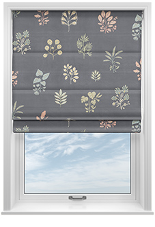 Botanical Velvet, Multi - Twist&Fit Roman Blind